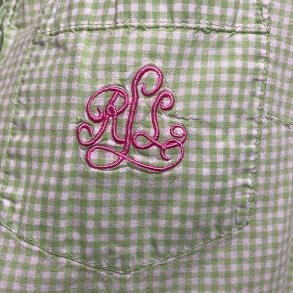 Lauren Ralph Lauren Gingham Button Down Tank Top.  Size M medium 8/10 - Picture 6 of 9